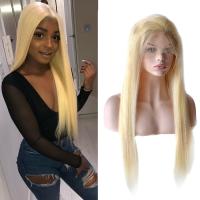 Buy cheap 613 Blonde Color Silky Straight Full Lace Human Hair Wigs For Beautiful Ladys product