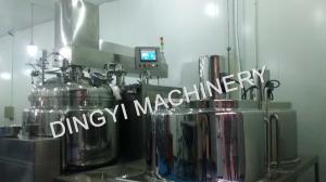 Wholesale ZRJ-350L Cream Vacuum Emulsifying Machine , Emulsification Equipment Elliptical Head from china suppliers