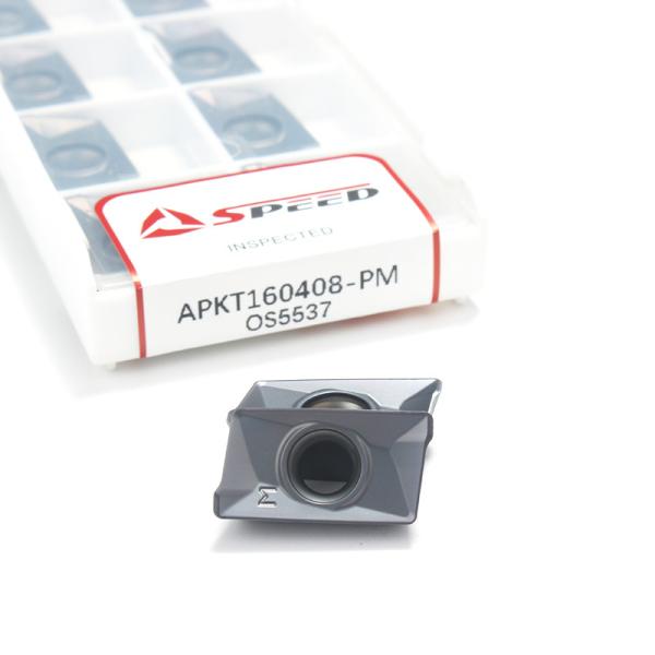 Quality Cemented Indexable Milling Inserts , Apkt 1604 Carbide Inserts For Stainless Steel for sale