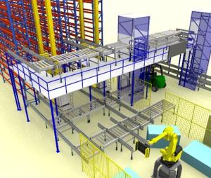 China Pallet Type Automated Storage Retrieval System on sale