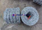2.2mm Hot Dipped Galvanized Barbed Wire 250m / Galvanised Razor Wire