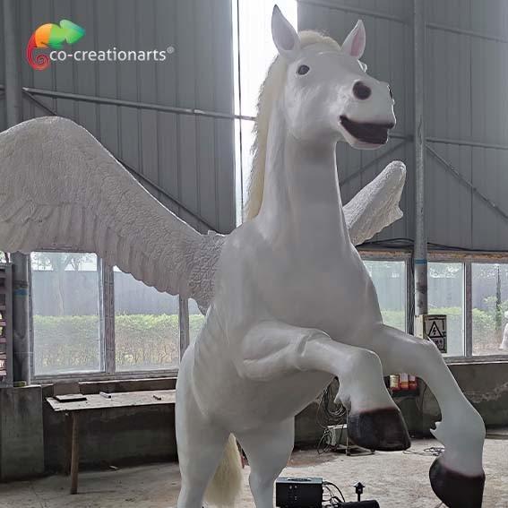 CE Weather Proof Simulation Realistic Animatronic Animals Pegasus Fun Park