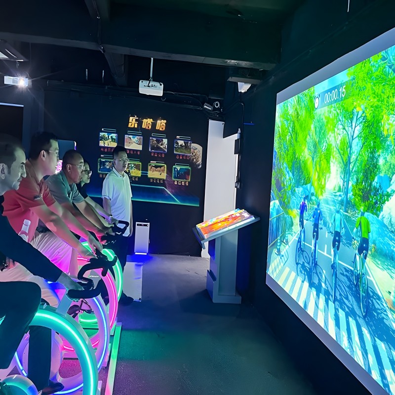 Buy cheap Custom Multi Player Outdoor Exercise Interact Bicycle Interactive Projection from wholesalers