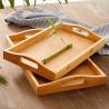 Buy cheap Wooden Eating Coffee Table Bamboo Serving Tray With Handles from wholesalers