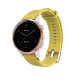 Sweat Resistance Waterproof Gar-Min Fluororubber Watch Strap Lightweight