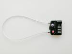 40CM Length TSA Cable Lock Color Customized Logo Printed BSCI Approved