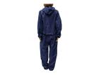 Dark Blue Disposable Isolation Gown , Disposable Protective Coverall With Hood
