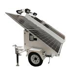 360 Degree Rotating Lighting Customized Solar Led Light Trailer For Large Area