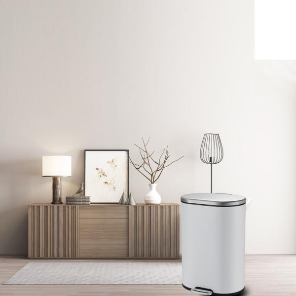 Buy cheap Stainless Steel 320mm Height Bathroom Garbage Bin from wholesalers