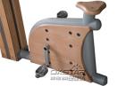 wooden street lamp outdoor fitness bike