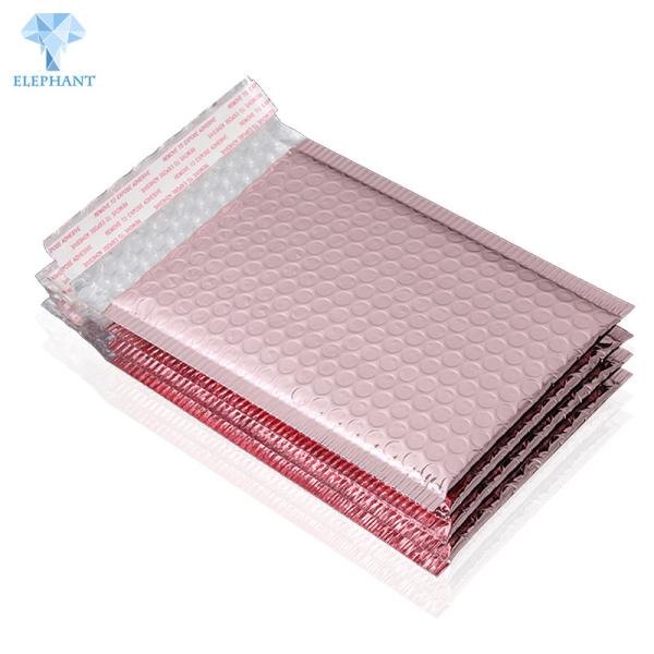 Buy cheap Rose Gold Glitter Poly Bubble Mailers Recyclable Garment Packaging from wholesalers