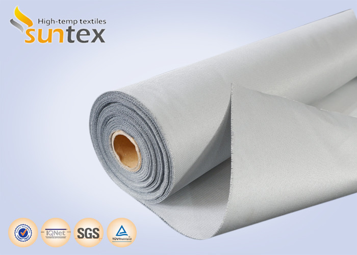 High Temperature Fire Resistant Fiberglass Fabric Durable Polyurethane Coated