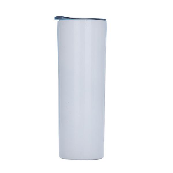 Buy cheap Sublimation Blank 20 OZ Straight Skinny Tumbler With Straw Stainless Steel Double Wall Insulated Tumbler from wholesalers
