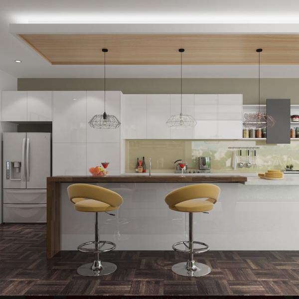 Buy cheap European Style Custom Lacquer Acrylic Finish Solid Wood Kitchen Cabinet from wholesalers
