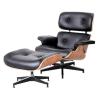 Buy cheap Home Office Furniture Wooden Chair Living Room Leather Lounge Chair with Ottoman from wholesalers