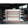 Buy cheap Factory custom color size metal pharmacy shelves white supermarket shelves from wholesalers