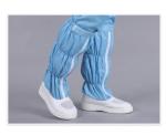Buy cheap Pu Leather Mesh Cleanroom Anti Static Work Boots With PVC Outsole from wholesalers