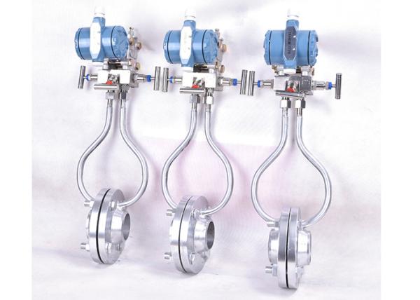 Stainless Steel Pipe High Pressure Air Flow Meter , Integration Orifice
