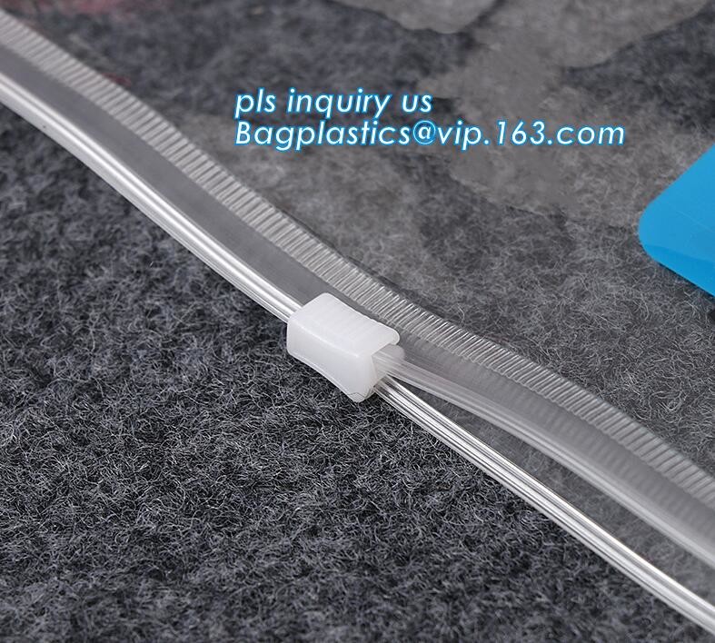 promotional bag clear slider k pvc bag, slider k pvc travel cosmetic bag, k bags gusset pvc plastic ba