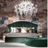 Buy cheap Italian Luxury Upholstered Bed 2.1x2.2m Luxury Grey Double Bed from wholesalers