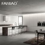 Custom House High Standard Luxury Kitchen Smart White Wall Cabinet Display