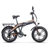 Buy cheap 20 Inch Fat Tire Folding E Bike Snow Bike Electric 4 Chaoyang Tire 48v 500 Watt 9.6Ah from wholesalers