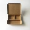 Buy cheap Disposable Kraft Paper Box Takeaway Food Container 3 Compartment Paper Food Packaging from wholesalers