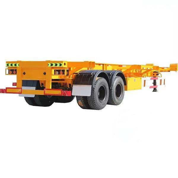12 Tire Number Container Chassis Semi-Trailer Robust Design For Heavy-Duty