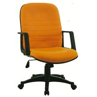 Buy cheap Ginger Yellow Stationary Cloth Desk Chair , Fabric Upholstered Office Chair On product