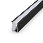 Square Recessed LED Profiles , LED Strip Aluminum Channel 6063 Alloy Material