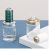 Buy cheap 30-50ml Round Clear Dropper Glass Skin Care Oil Bottle with White Push Dropper Assembled Dropper from wholesalers
