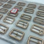 Golden 20mm 25mm Heavy Metal Belt Buckle Antioxident Surface