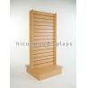 Buy cheap 2 Way Function Slatwall Movable Magazine Display Stand Wooden Free Standing Display from wholesalers