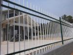 Powder Coated Steel Wall Fence Galvanized PVC Coated Black Iron Fencing for