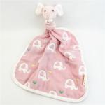2023 ODM OEM Wholesale Skin-Friendly Cotton Animal Baby Bib Baby Comforter Pig