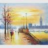 Buy cheap Hand Painted Paris Oil Painting Acrylic Scenery Building Eco Friendly For Wall Deco from wholesalers