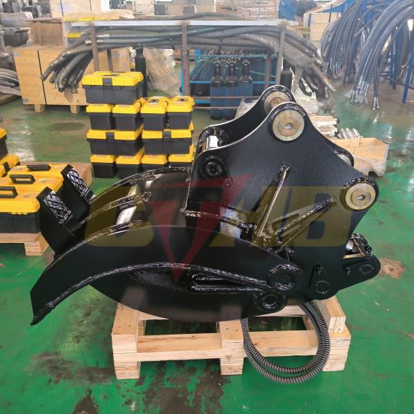 Buy cheap Q235B/Q345B Wood Grapple Single Cylinder Hydraulic Log Grab For 6-10ton Excavator from wholesalers