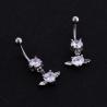 Buy cheap New Heart Shape Fashion Piercing Belly Ring Stainless Steel Piercing Jewelry Belly Button Ring from wholesalers