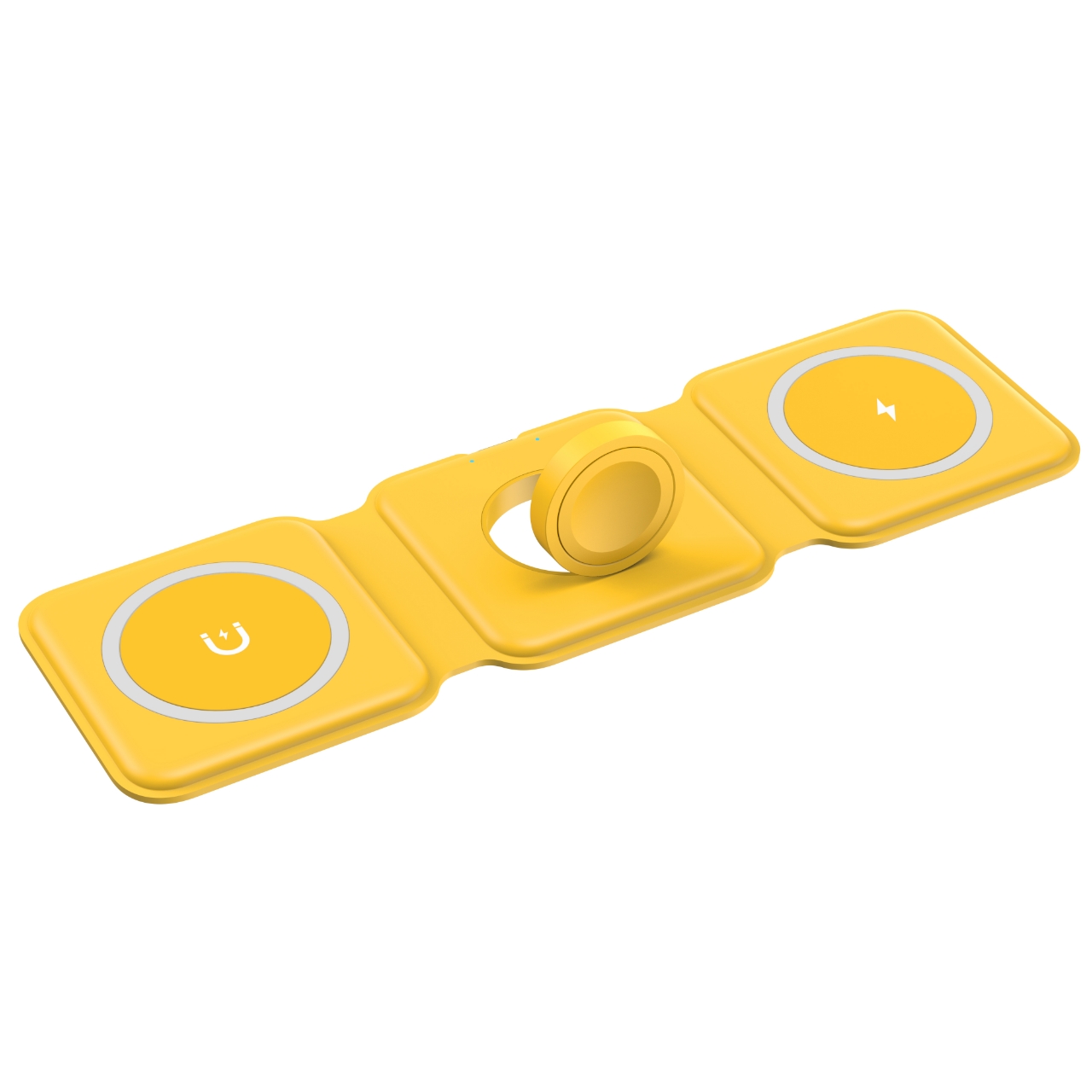 Customized 3 In 1 Wireless Charging Station Magnet Qi Fast Charging Folding
