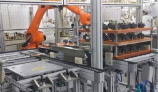 Buy cheap AGV Material Feeding Packaging Assembly Line for EV Thermal Management System from wholesalers