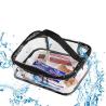 Buy cheap Waterproof Transparent PVC Train Case Organizer Makeup Pouch with Top Handle from wholesalers
