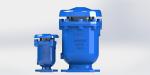 EN1074-4 RAL5010 Combination Air Release Valve With SS304 Sealing Arc