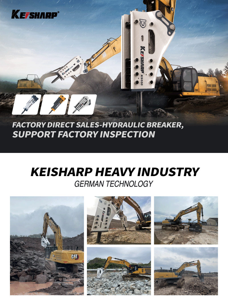 Impact Hydraulic Top Hammer Rock Drill Attachment For Crushing Rock CE Certified