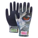 Popalm Unisex Animal Print Garden Gloves 15gauge Latex Palm Coated Work Gloves