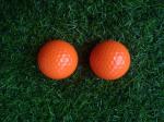fluorescent golf ball , golf balls , fluorescent golf balls in black light (glow