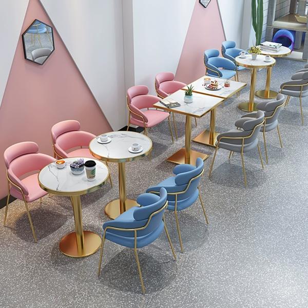 Buy cheap Modern Marble Round Negotiation Table, Suitable For Hotels And Cafes from wholesalers