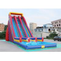 Buy cheap 10m high giant inflatable water slide for adults made of 0.55mm pvc tarpaulin product