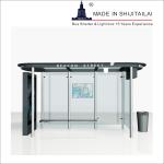 Outdoor Advertising 3m Cable IP65 Bus Stop Shelter