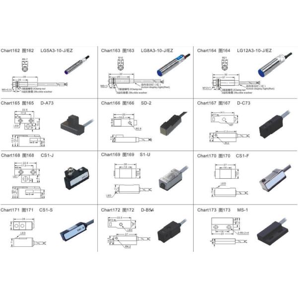 CSI-J 220VDC , 5-240V , LED Indicator ,Magnetic Reed Switch Pneumatic Electric Magnetic Switch