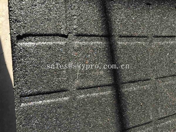 High Density EPDM Rubber Paver Mat / Rubber Gym Flooring For Cross Fit Fitness